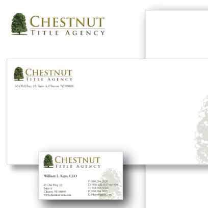 Chestnut Title Agency Logo & Stationery Set